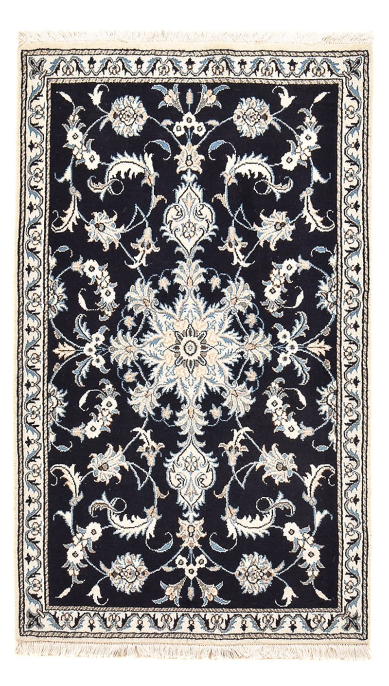 Perserteppich - Nain - 143 x 90 cm - dunkelblau