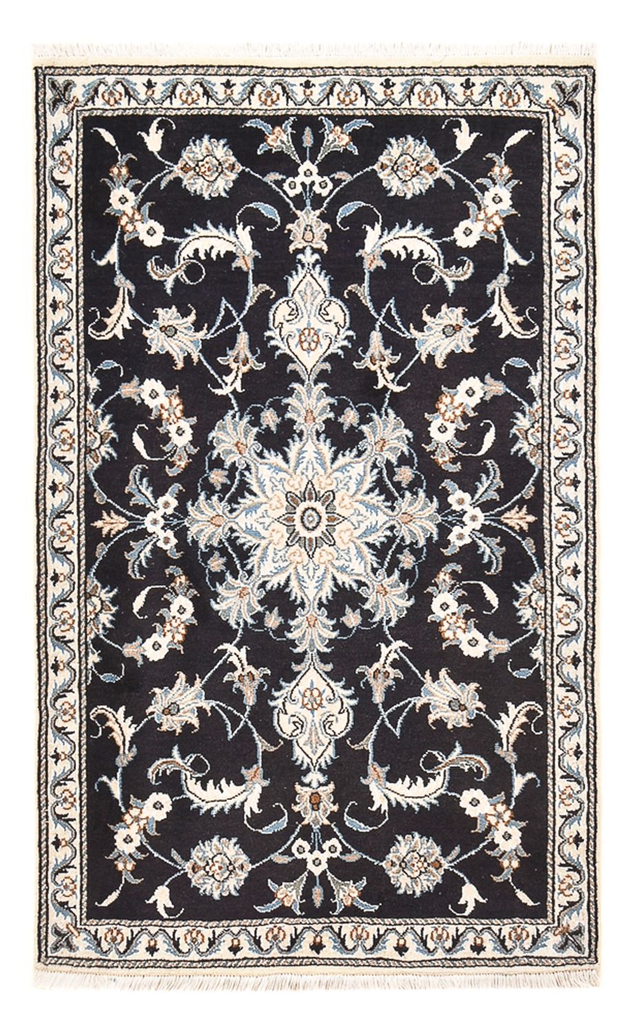 Perserteppich - Nain - 145 x 87 cm - dunkelbeige