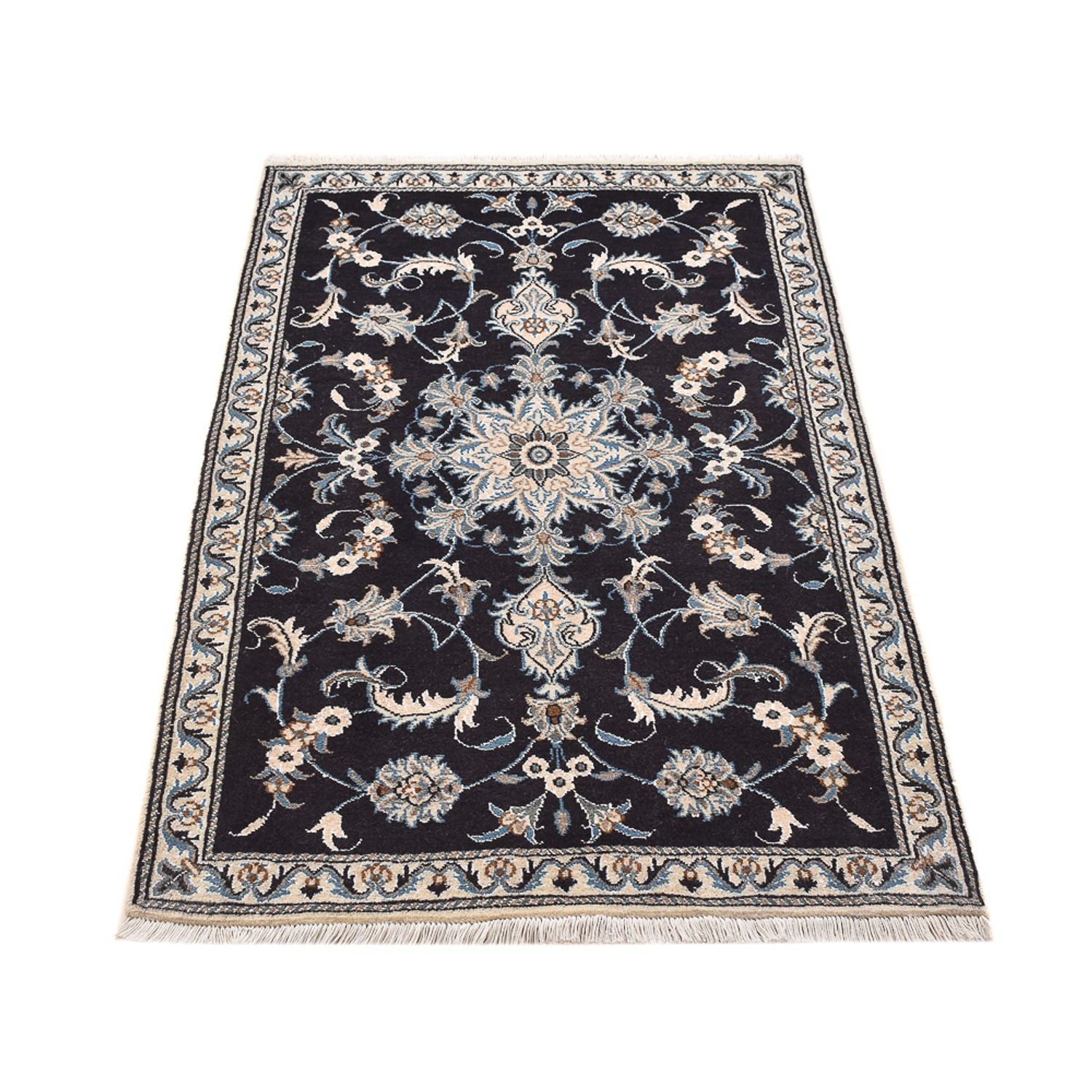 Perserteppich - Nain - 145 x 87 cm - dunkelbeige