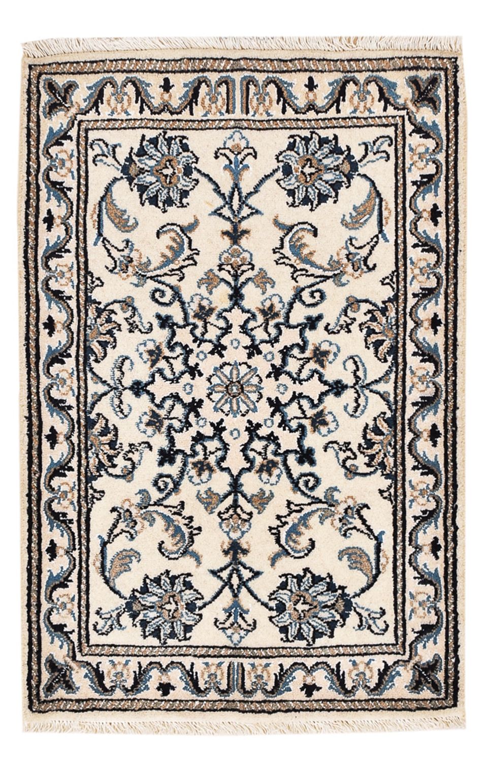 Perserteppich - Nain - 87 x 55 cm - weiß