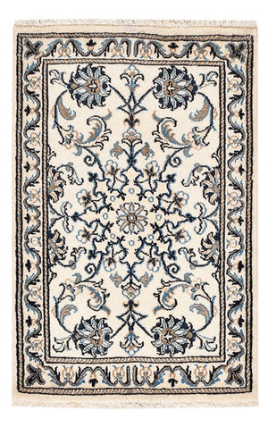 Perserteppich - Nain - 90 x 60 cm - weiß