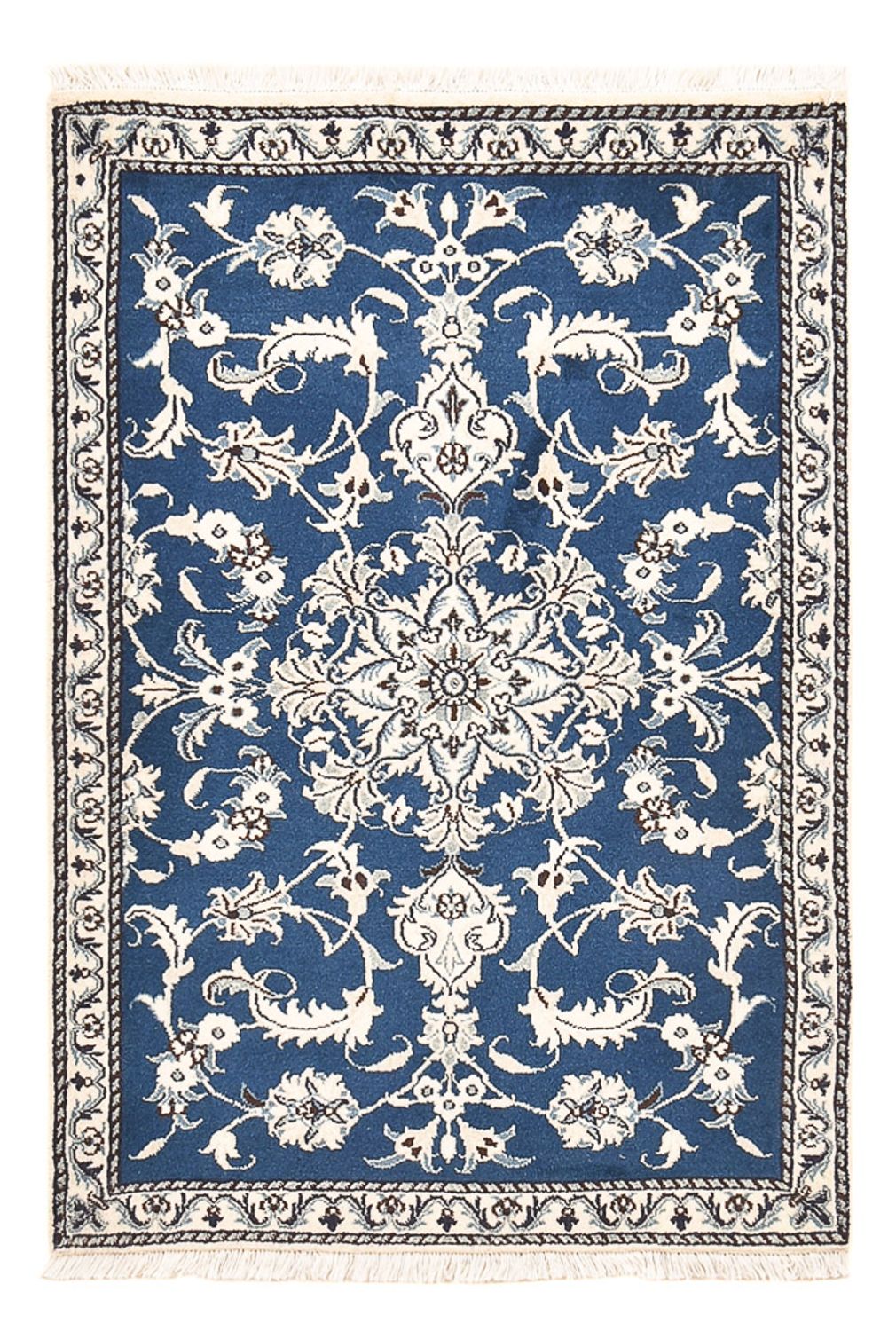 Perserteppich - Nain - 133 x 90 cm - blau