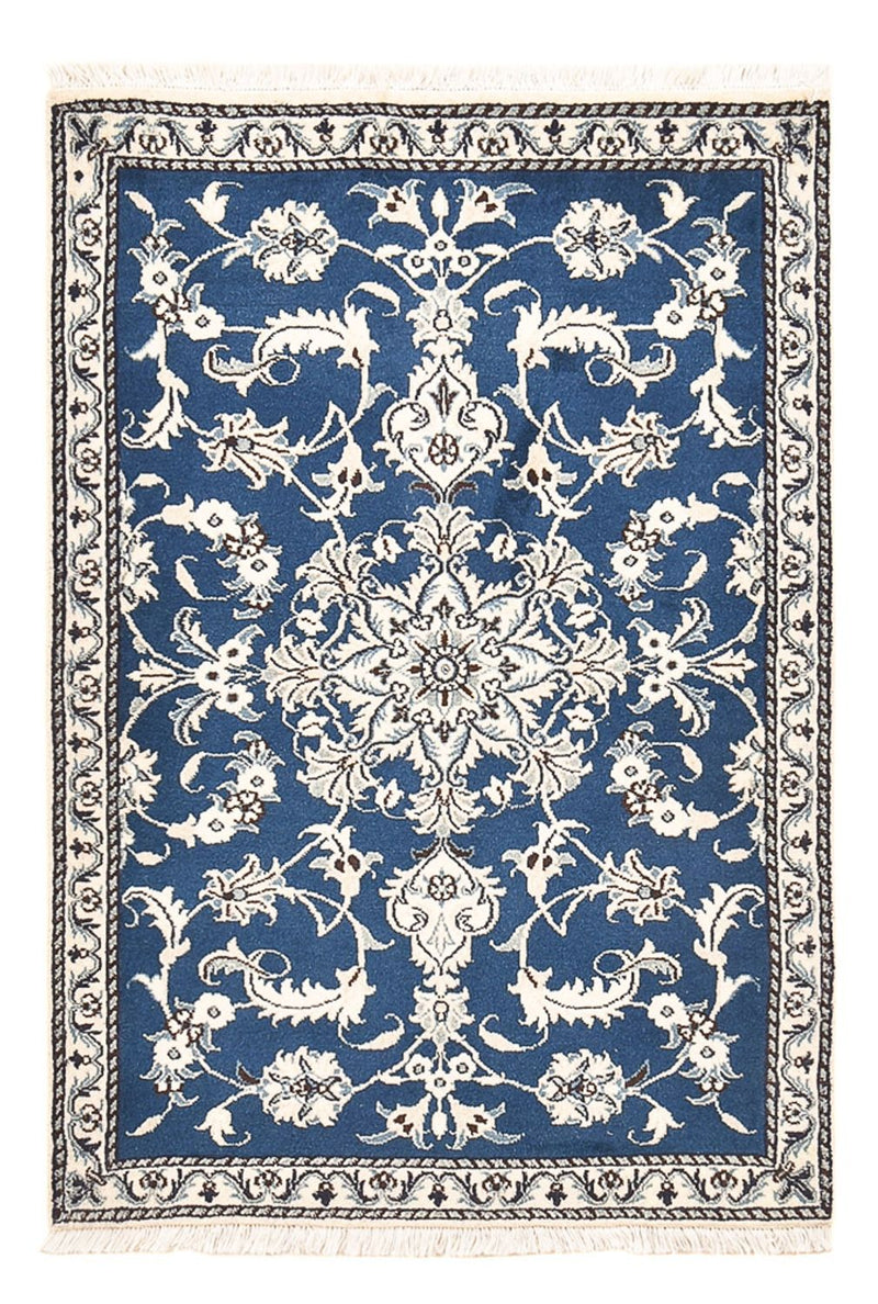 Perserteppich - Nain - 133 x 90 cm - blau
