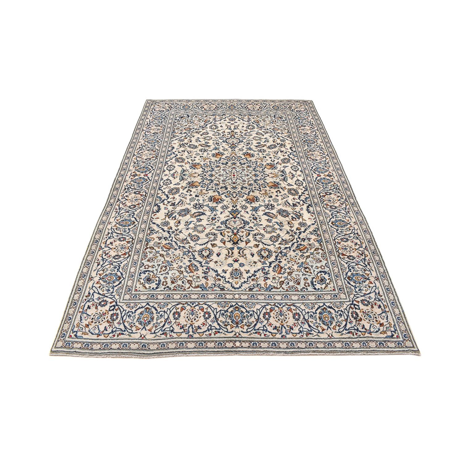 Perserteppich - Keshan - 300 x 195 cm - dunkelbeige