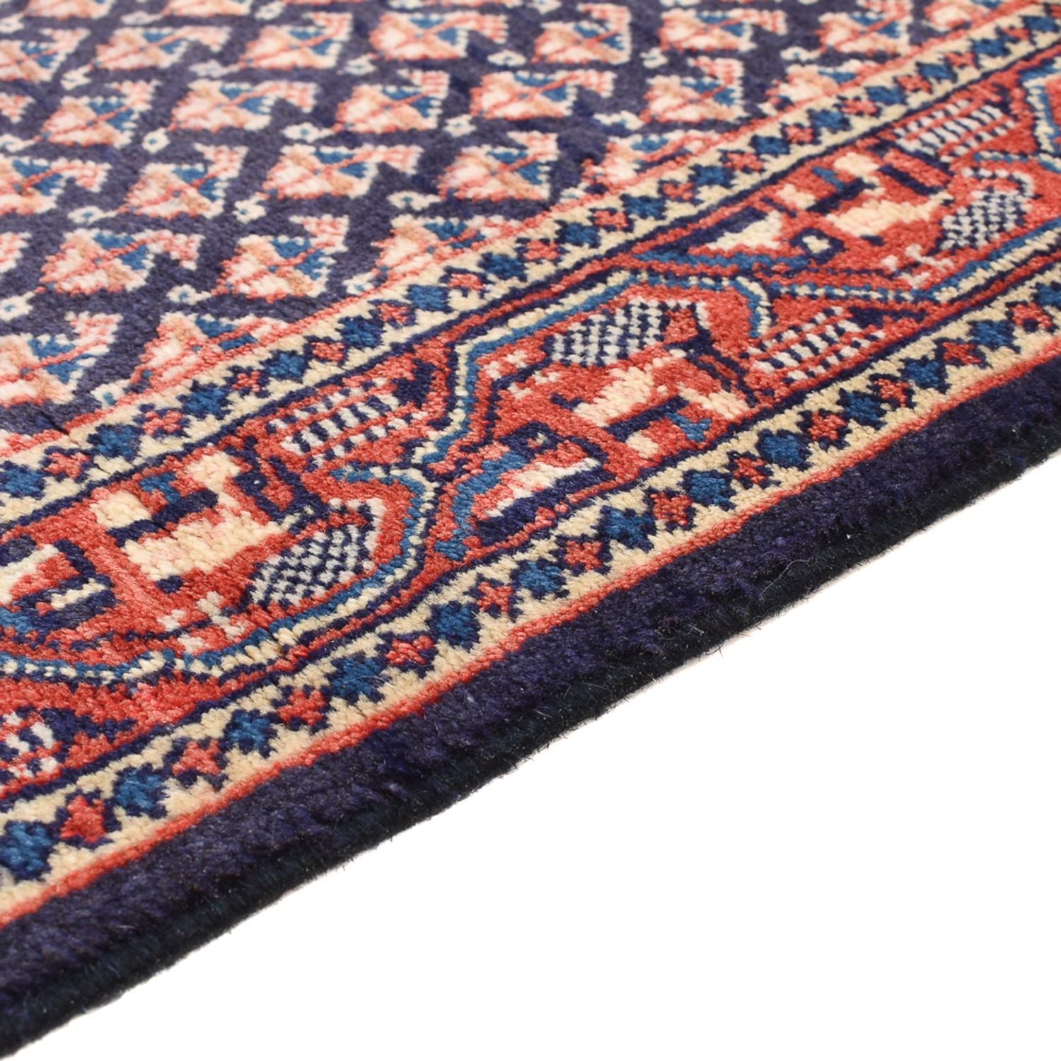 Perserteppich - Mir - 129 x 63 cm - dunkelrot