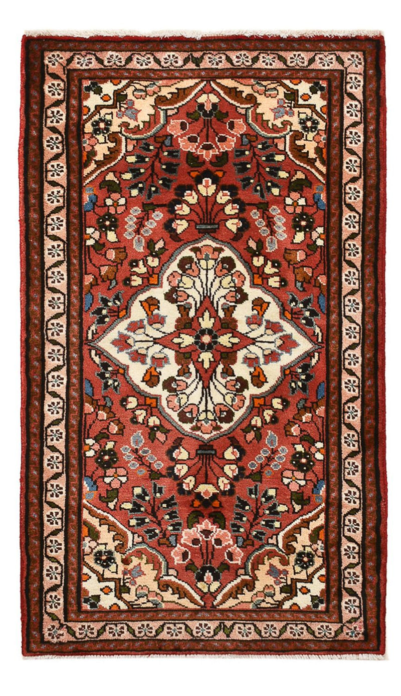Perserteppich - Nomadic - 136 x 76 cm - dunkelrot