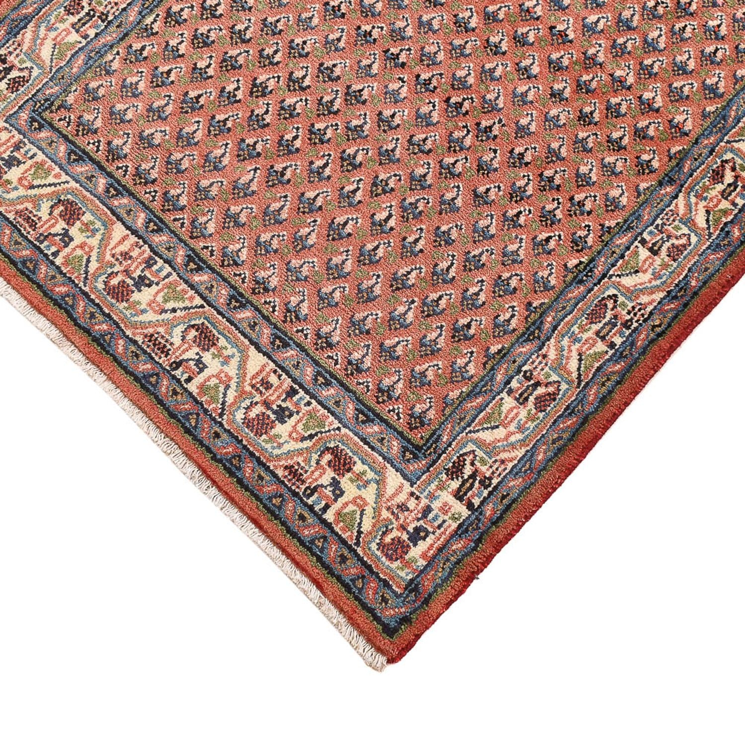 Perserteppich - Mir - 139 x 68 cm - dunkelrot