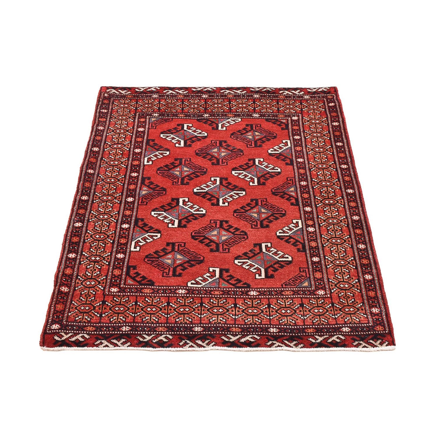 Turkaman Teppich - 115 x 85 cm - rot