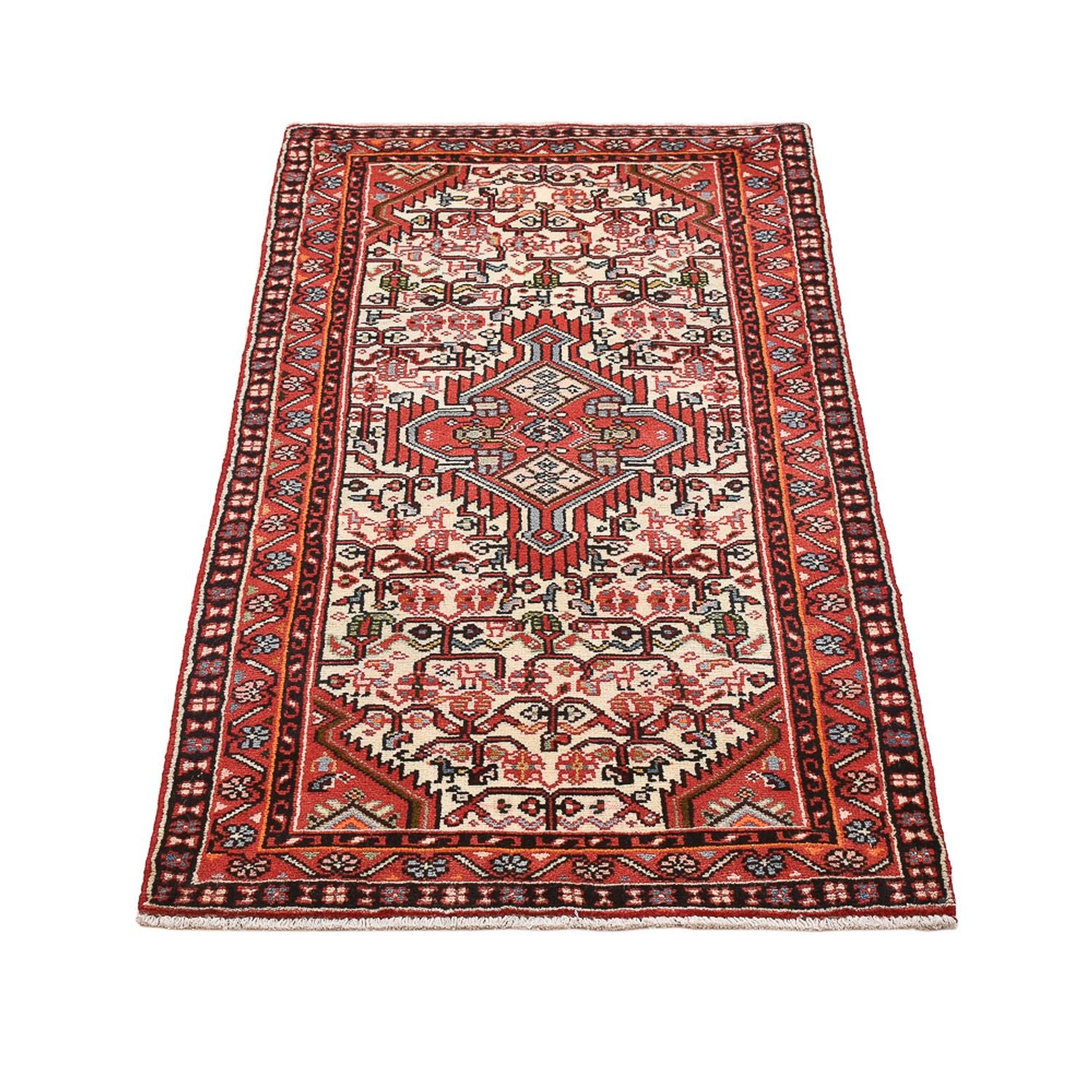 Perserteppich - Nomadic - 132 x 68 cm - hellrot