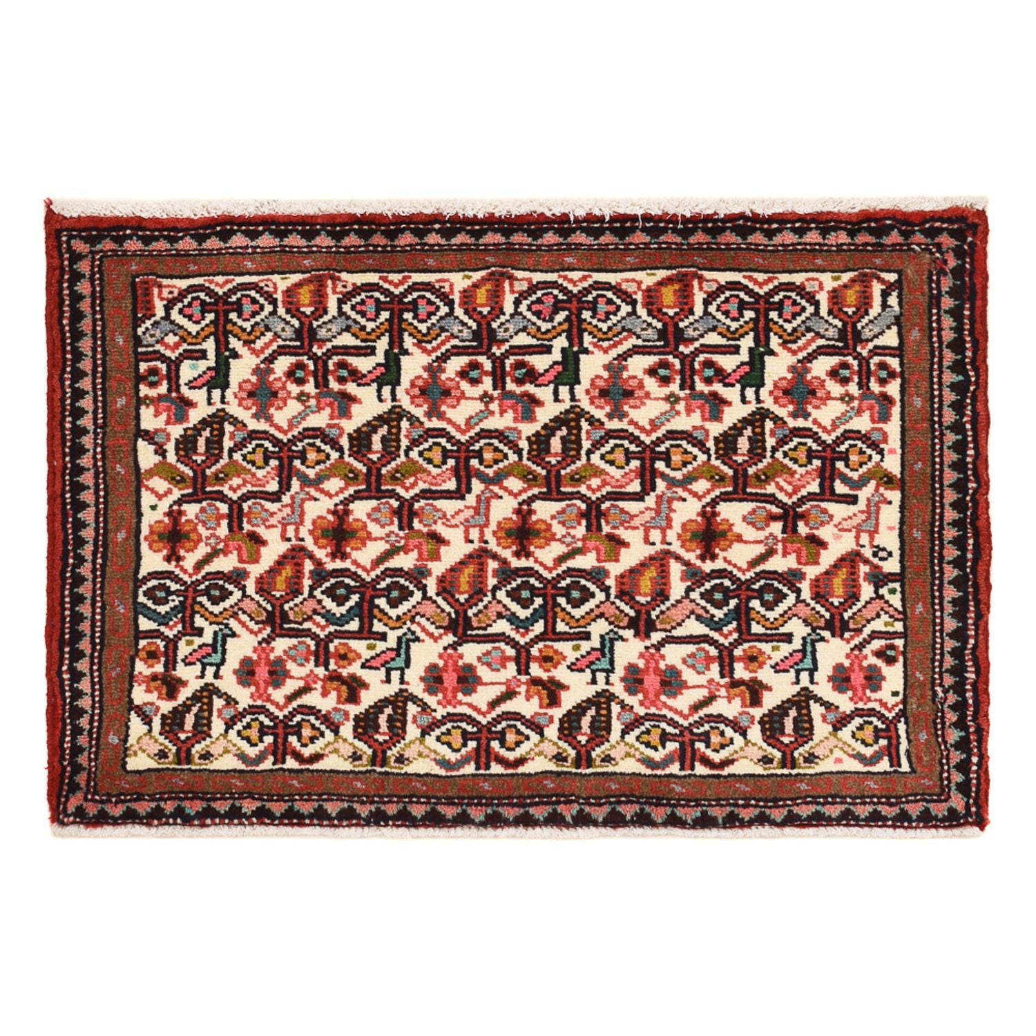 Perserteppich - Nomadic - 75 x 52 cm - mehrfarbig