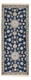 Läufer Perser - Nain - 197 x 76 cm - dunkelblau
