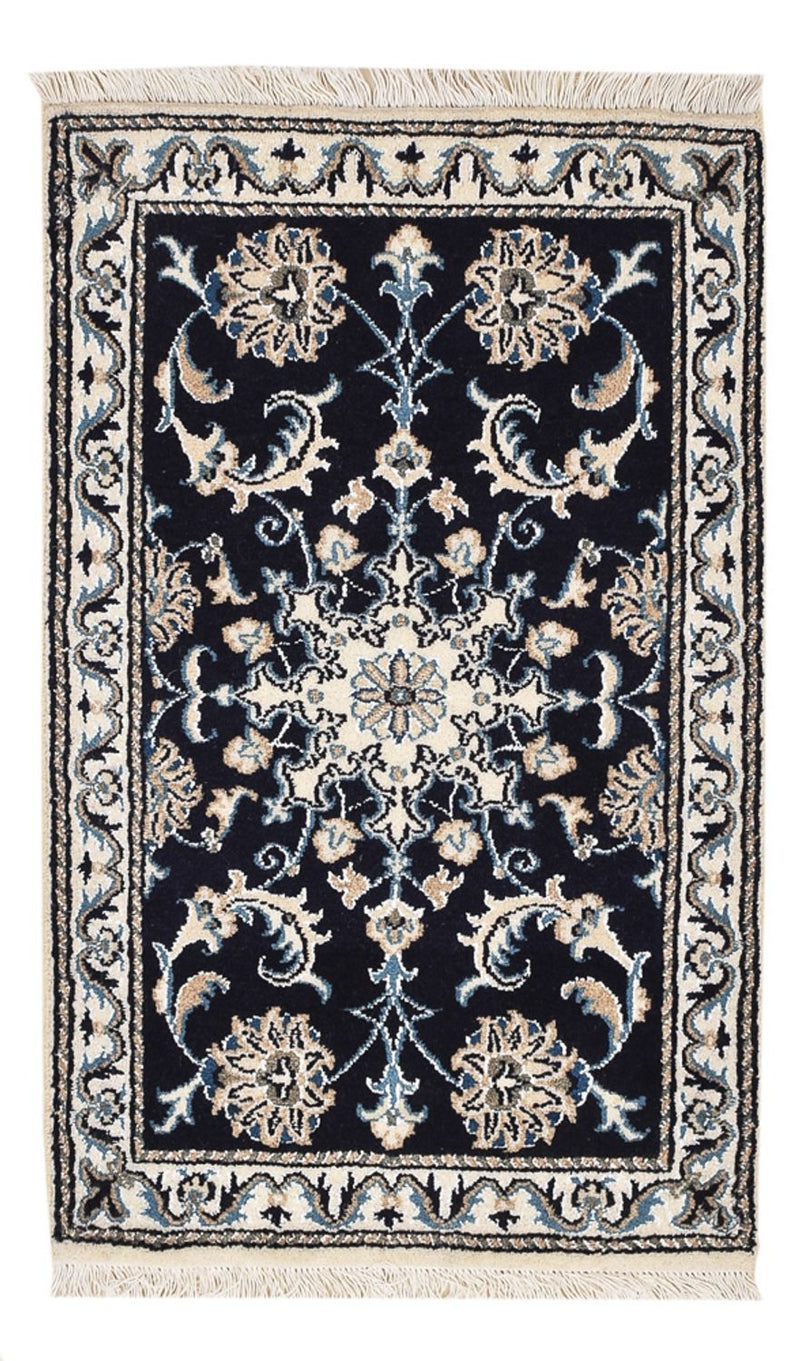 Perserteppich - Nain - 90 x 55 cm - dunkelblau