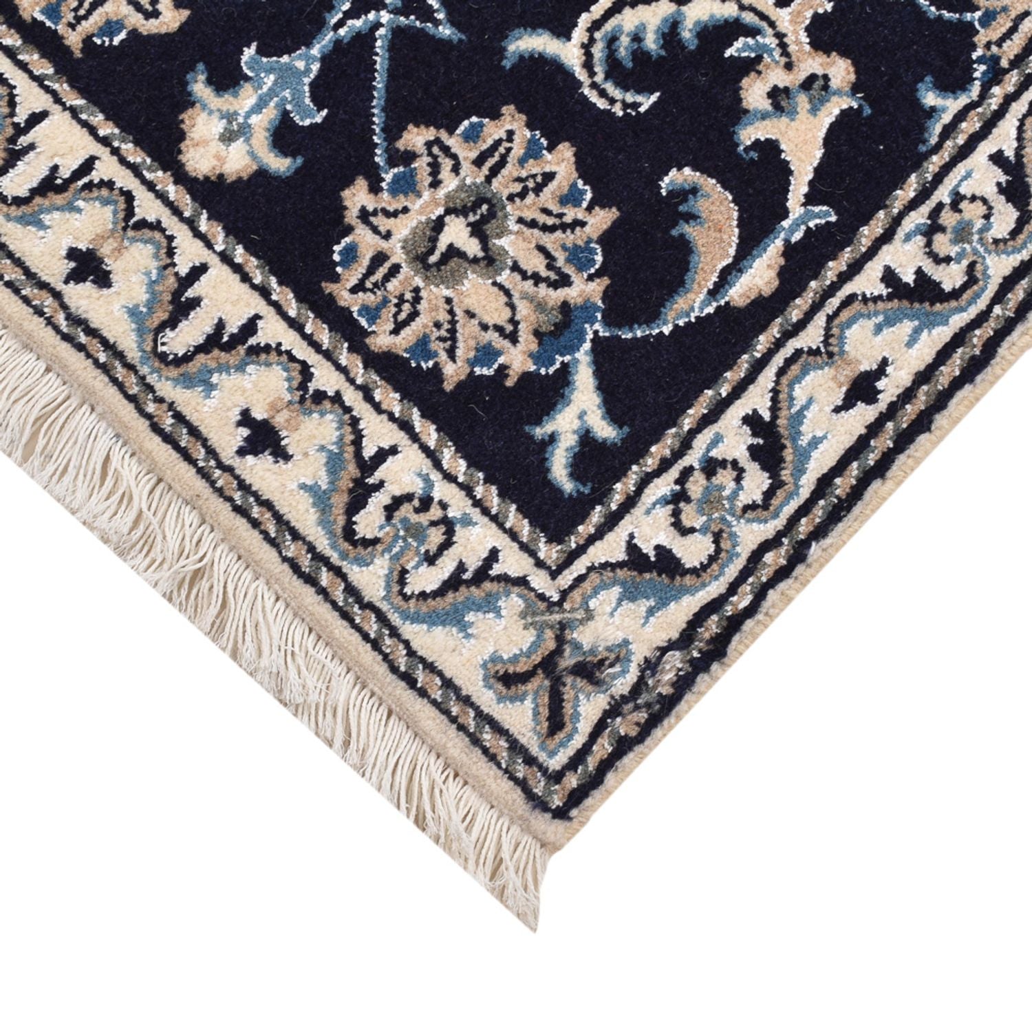 Perserteppich - Nain - 90 x 55 cm - dunkelblau
