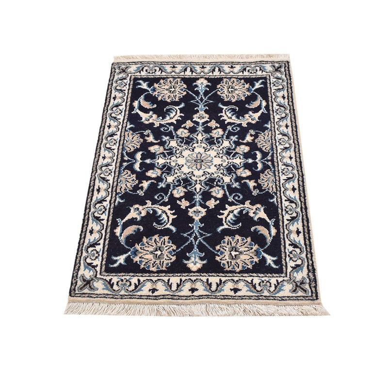 Perserteppich - Nain - 90 x 55 cm - dunkelblau