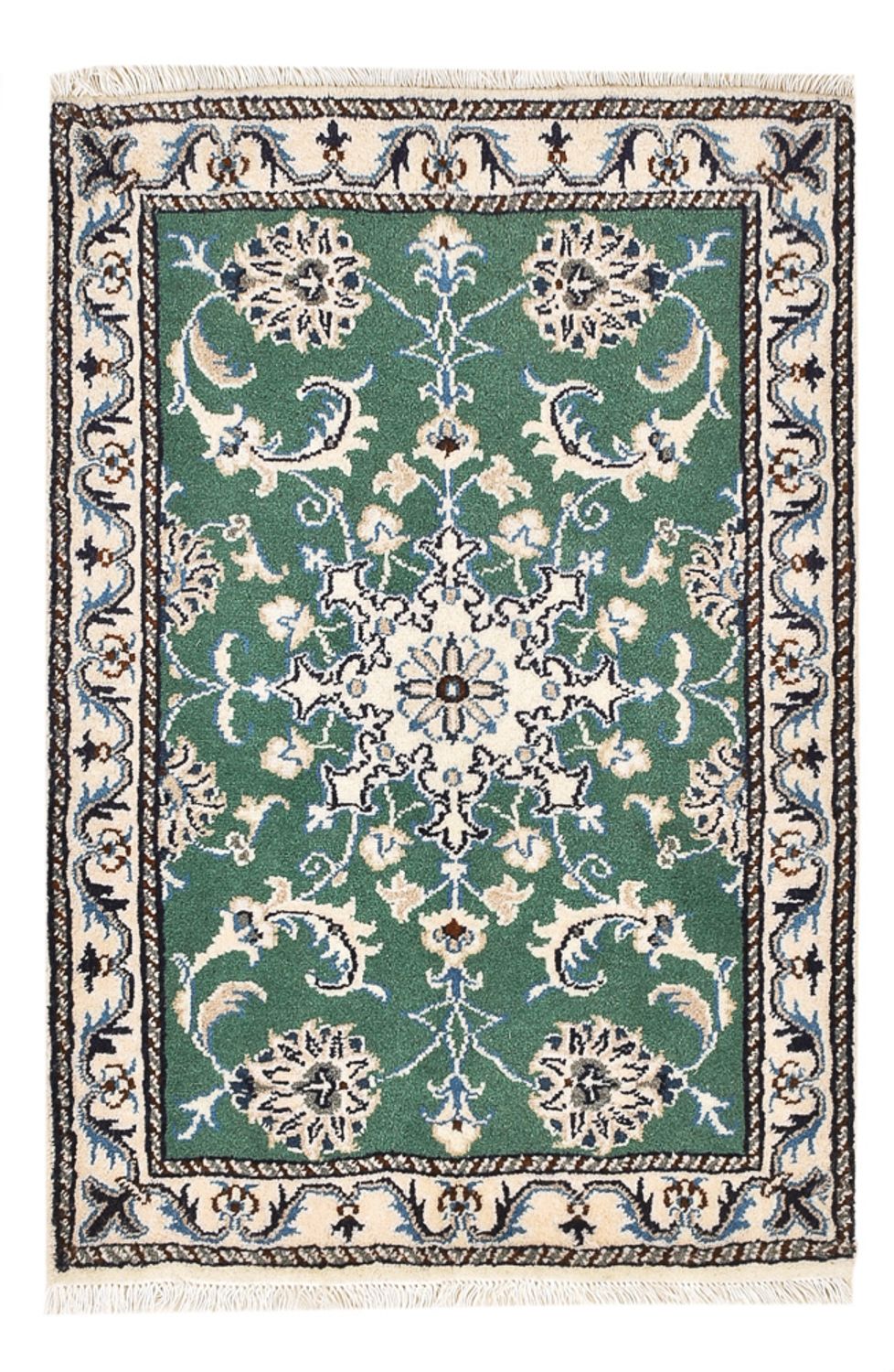 Perserteppich - Nain - 87 x 60 cm - grün