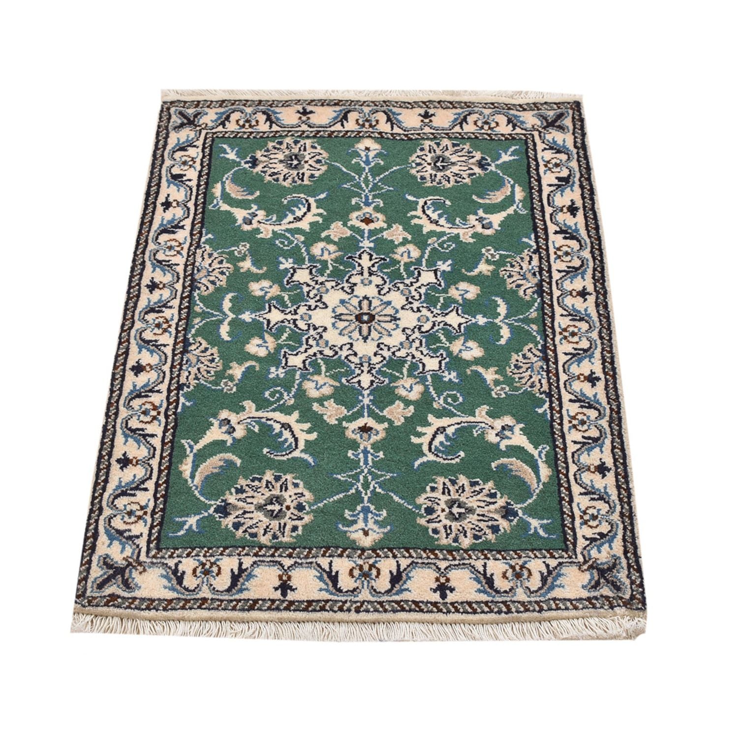 Perserteppich - Nain - 87 x 60 cm - grün
