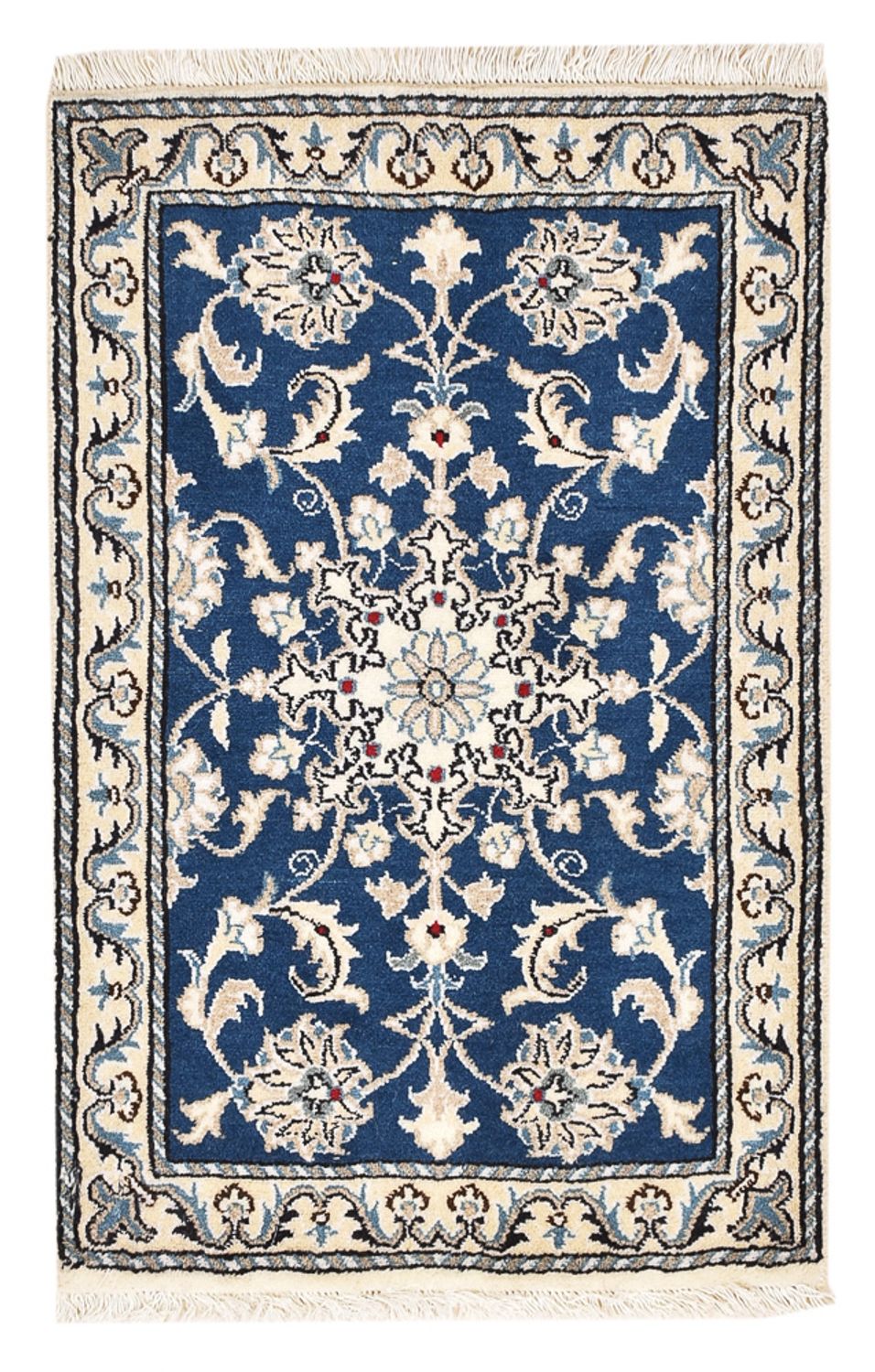 Perserteppich - Nain - 88 x 60 cm - blau