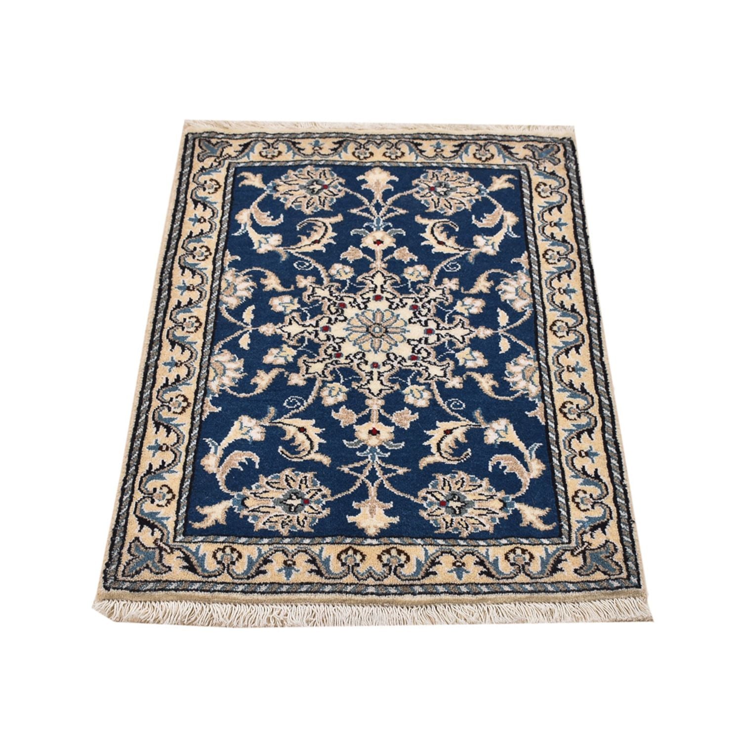 Perserteppich - Nain - 88 x 60 cm - blau