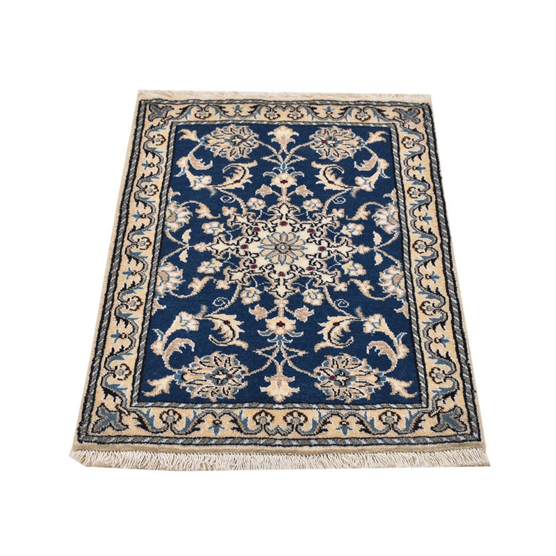 Perserteppich - Nain - 88 x 60 cm - blau
