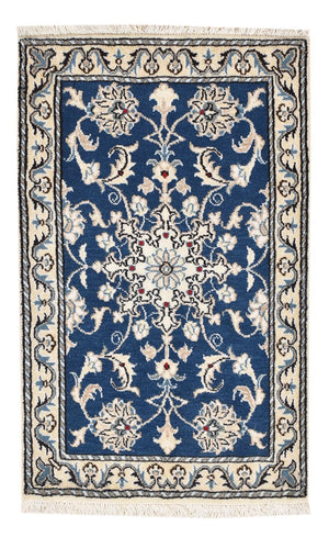 Perserteppich - Nain - 90 x 56 cm - blau