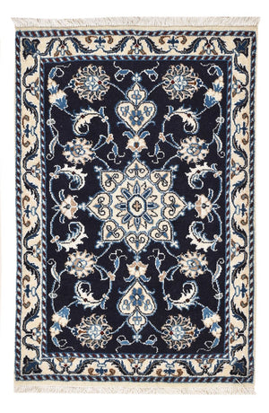 Perserteppich - Nain - 90 x 62 cm - dunkelblau
