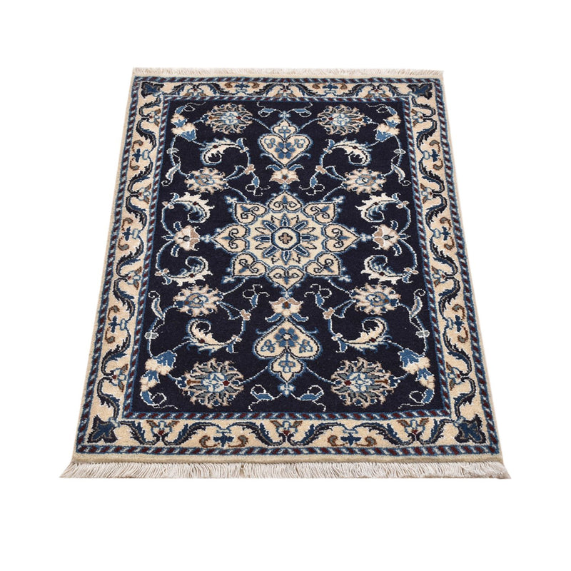 Perserteppich - Nain - 90 x 62 cm - dunkelblau