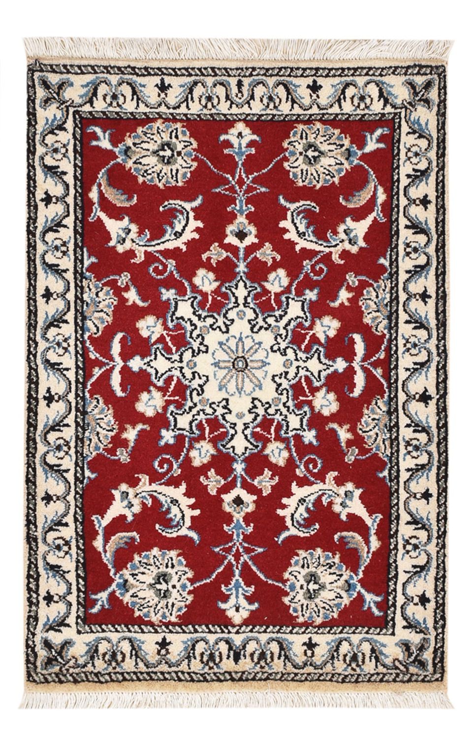Perserteppich - Nain - 89 x 58 cm - rot