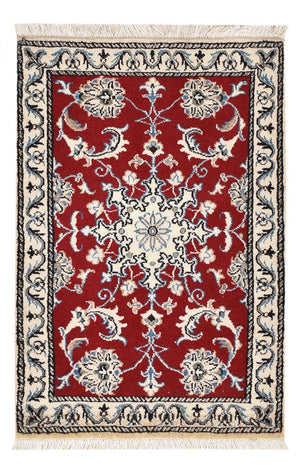Perserteppich - Nain - 89 x 58 cm - rot