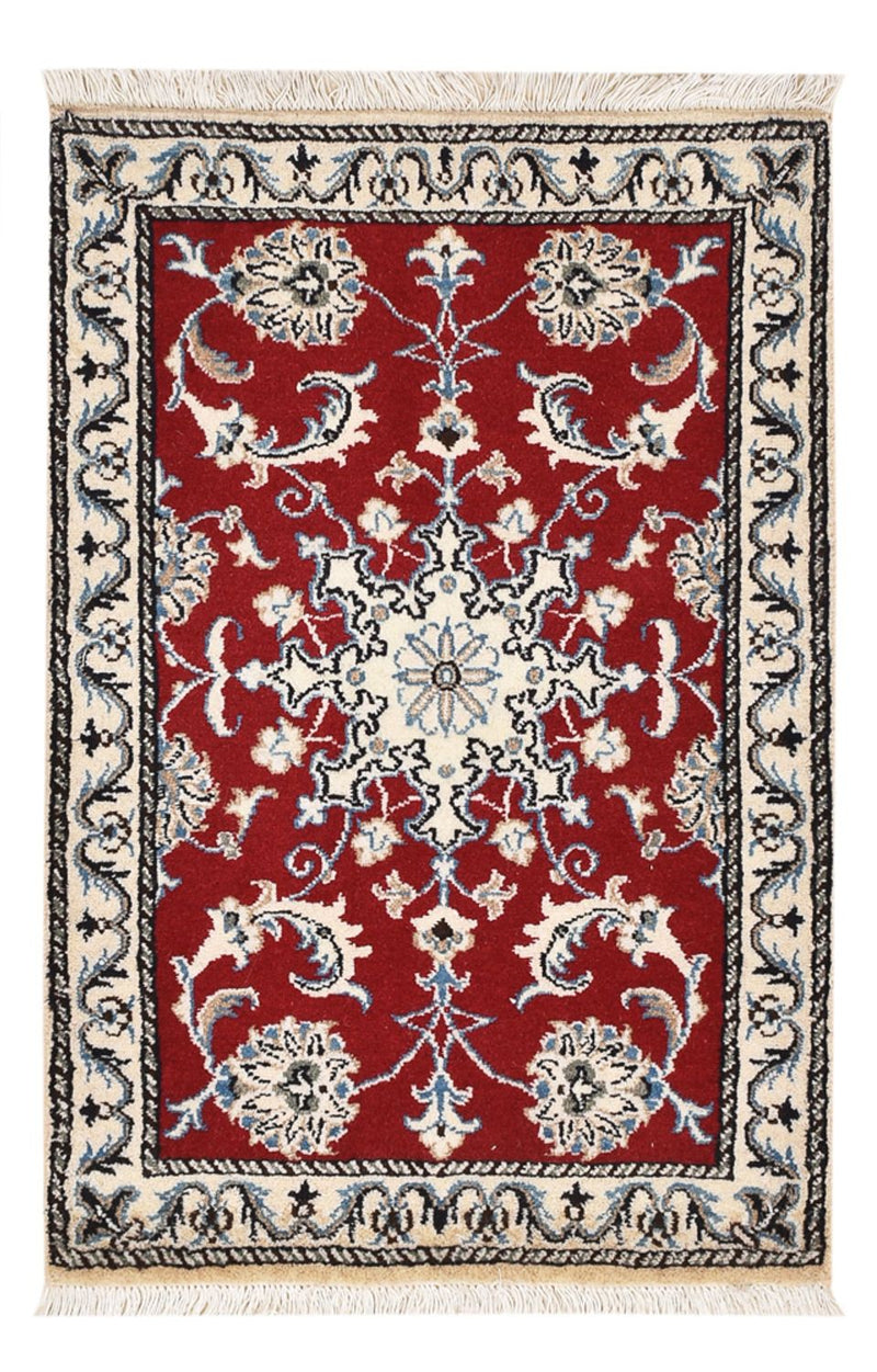 Perserteppich - Nain - 89 x 58 cm - rot