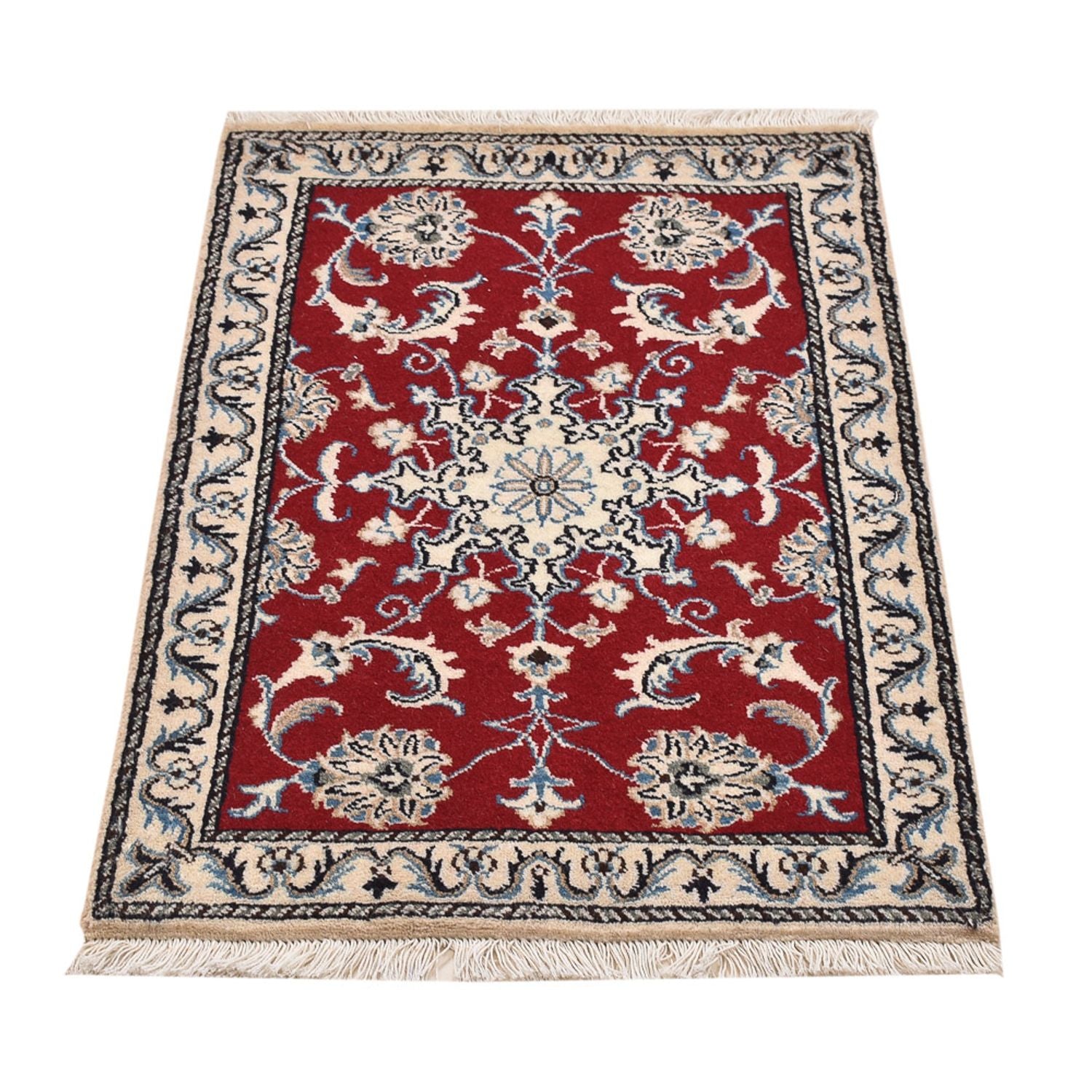 Perserteppich - Nain - 89 x 58 cm - rot