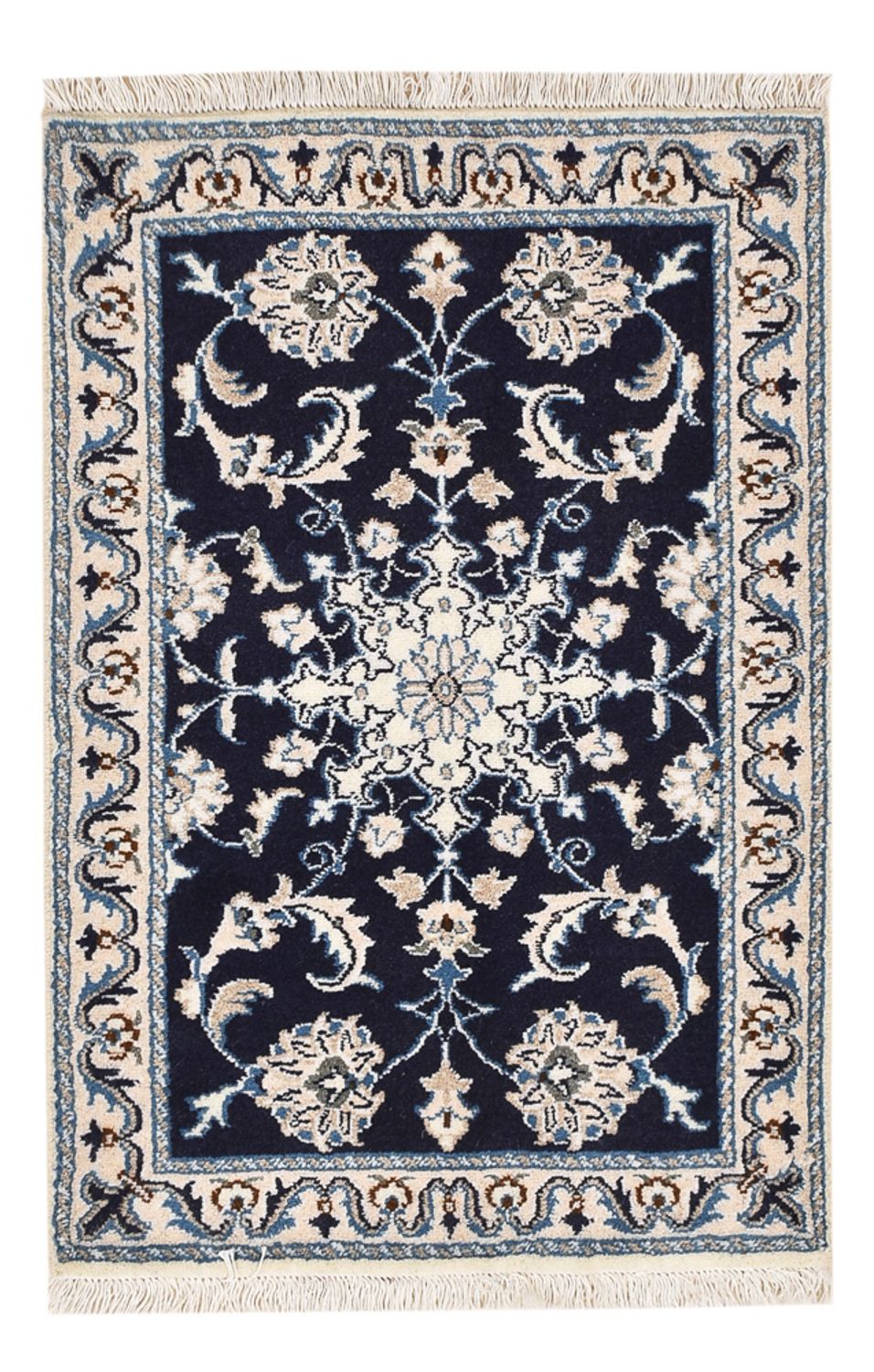 Perserteppich - Nain - 89 x 57 cm - dunkelblau