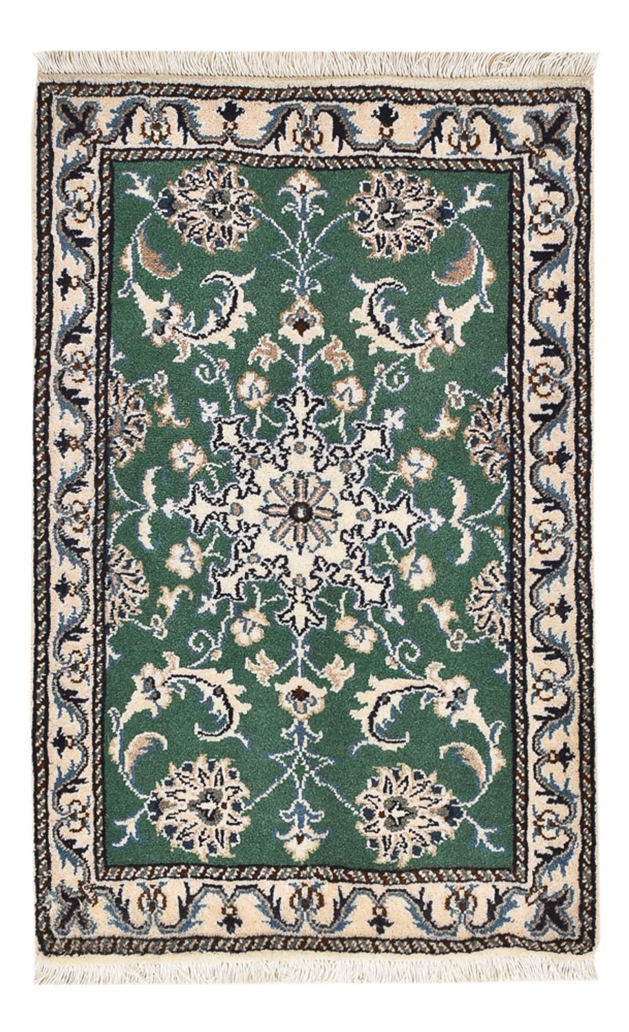 Perserteppich - Nain - 90 x 57 cm - grün