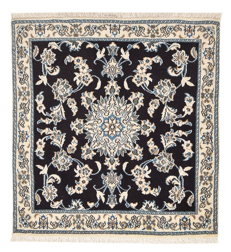 Läufer Perser - Nain - 100 x 93 cm - dunkelblau