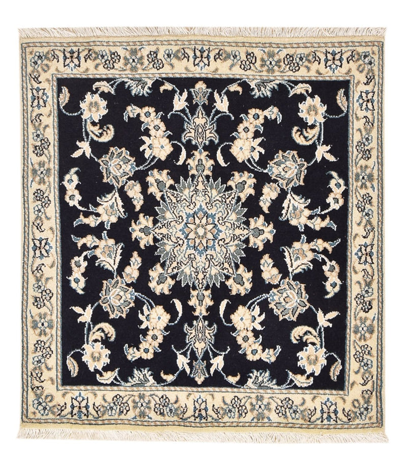 Perserteppich - Nain quadratisch  - 103 x 96 cm - dunkelblau