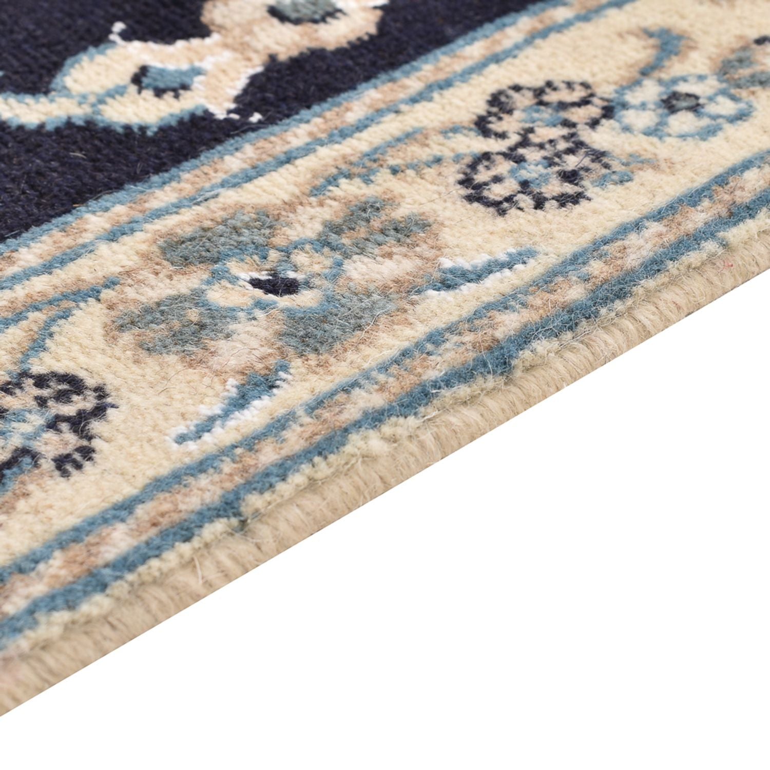 Perserteppich - Nain quadratisch  - 103 x 96 cm - dunkelblau