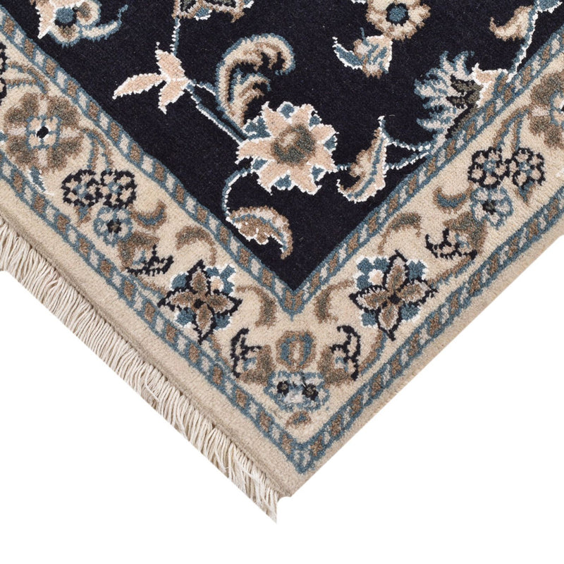 Perserteppich - Nain quadratisch  - 100 x 100 cm - dunkelblau