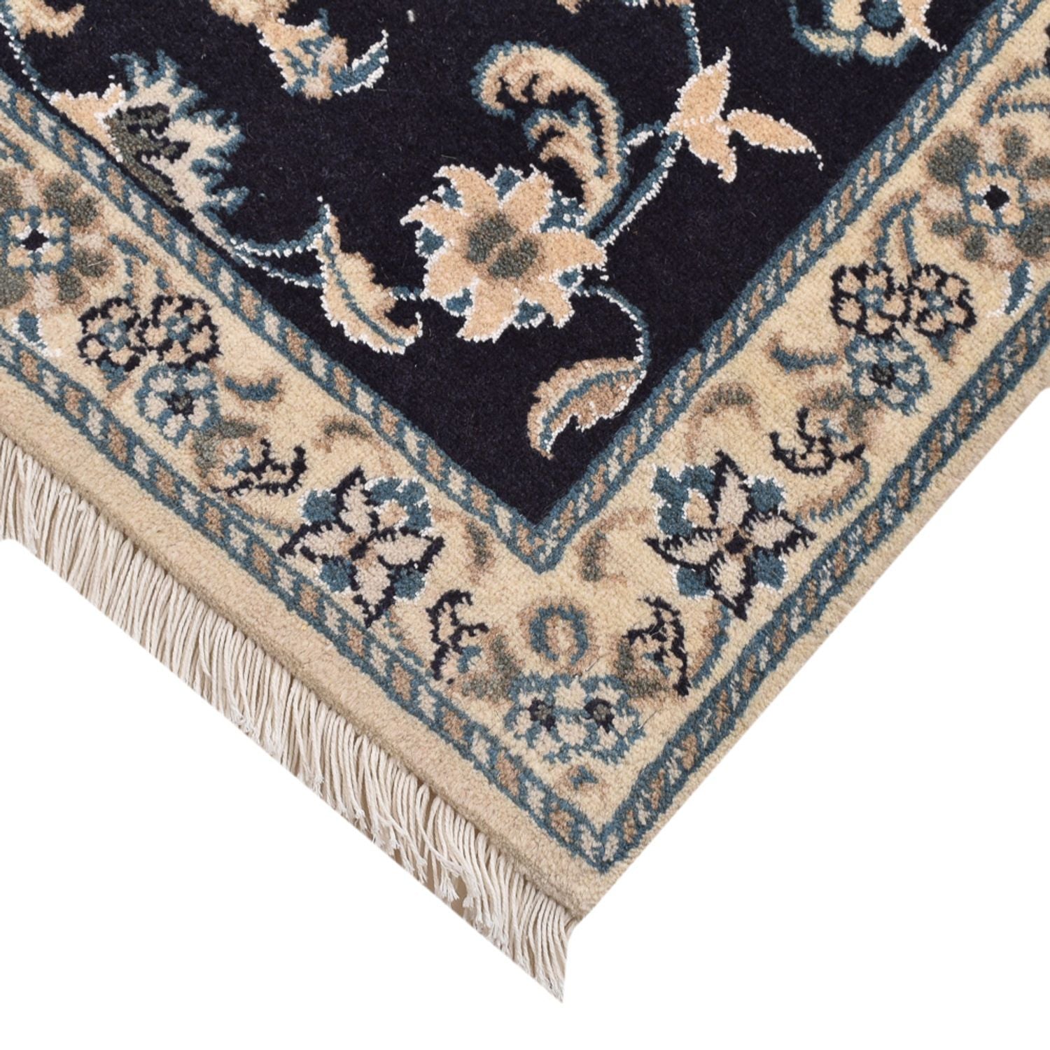 Perserteppich - Nain quadratisch  - 90 x 97 cm - dunkelblau