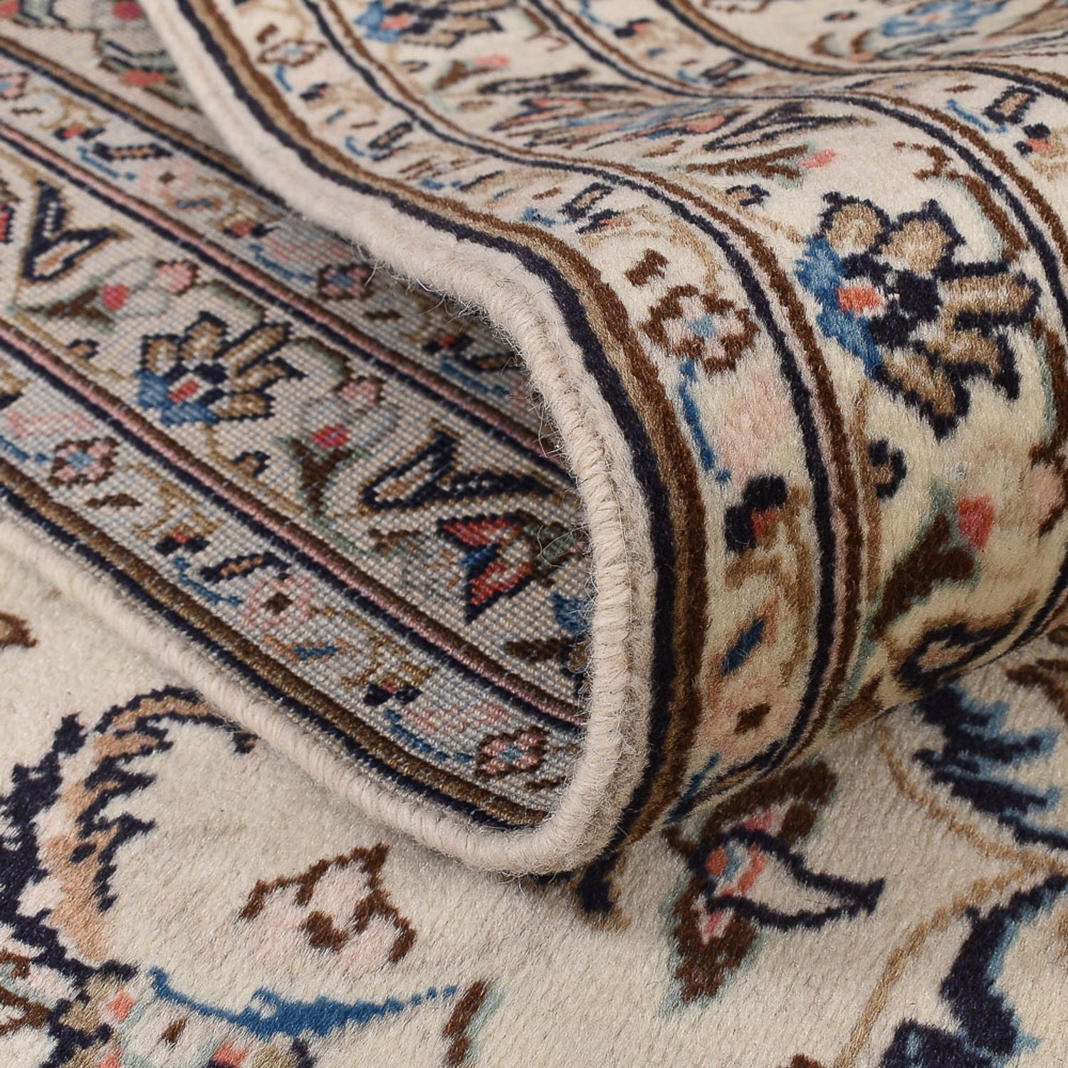 Perserteppich - Keshan - 350 x 245 cm - hellgrau
