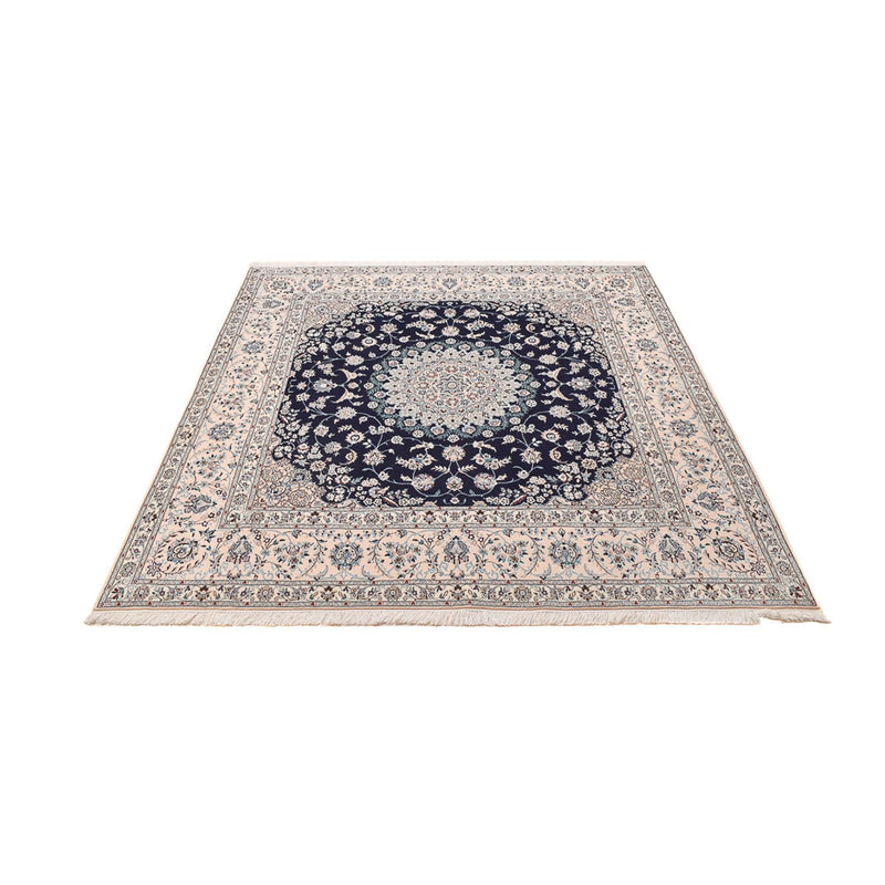 Perserteppich - Nain - Premium quadratisch  - 206 x 206 cm - dunkelblau