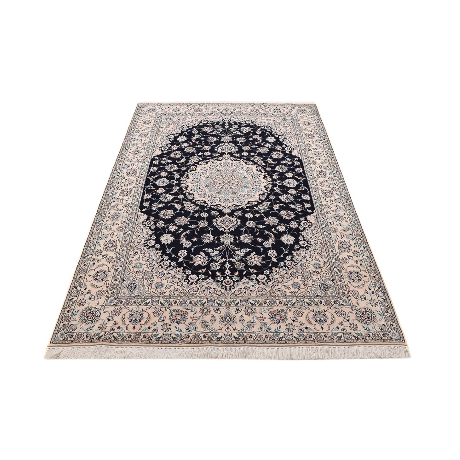 Perserteppich - Nain - Premium - 237 x 158 cm - dunkelblau