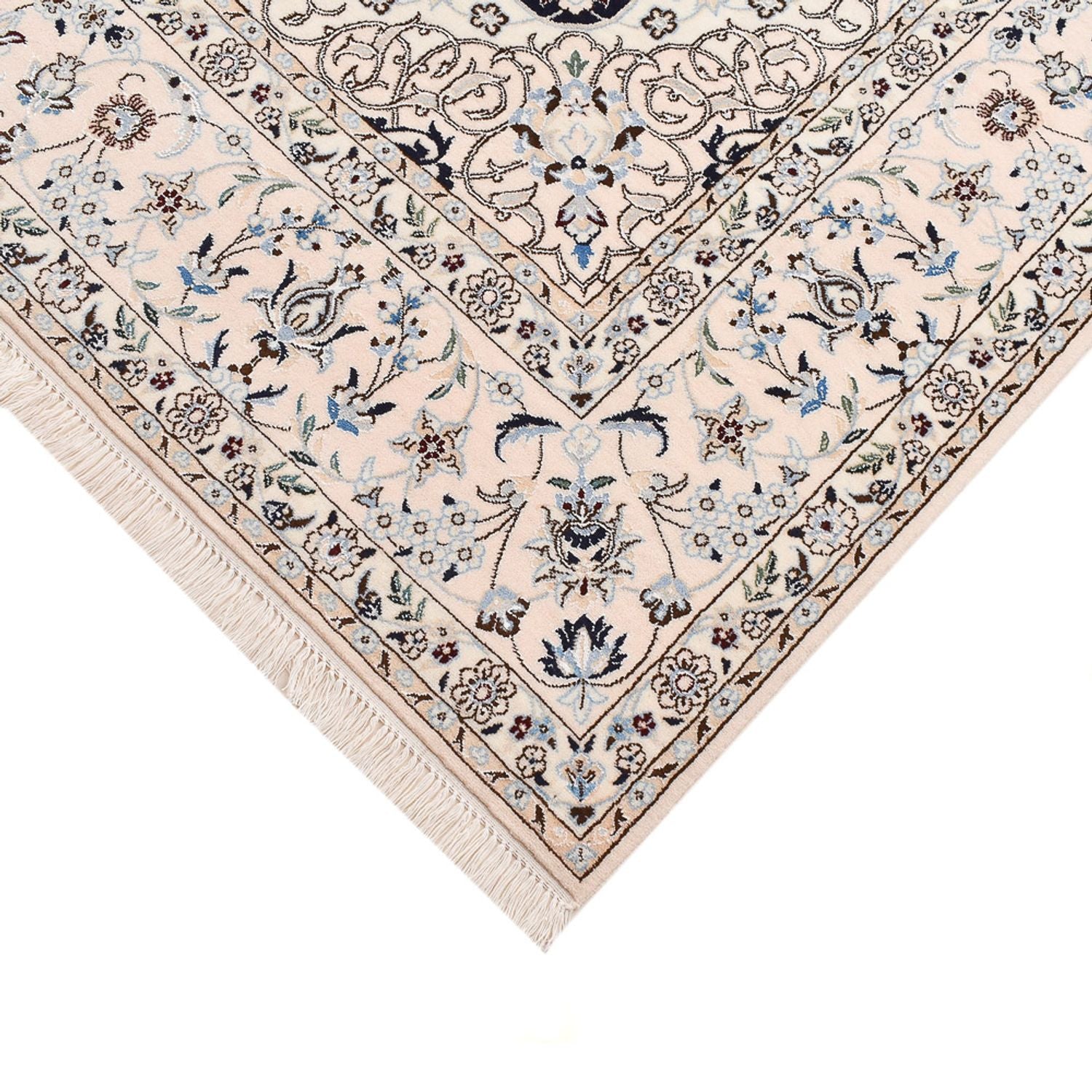 Perserteppich - Nain - Premium quadratisch  - 181 x 178 cm - dunkelblau
