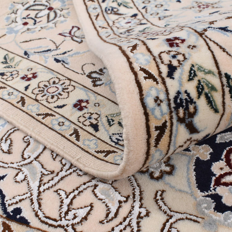 Perserteppich - Nain - Premium quadratisch  - 181 x 178 cm - dunkelblau