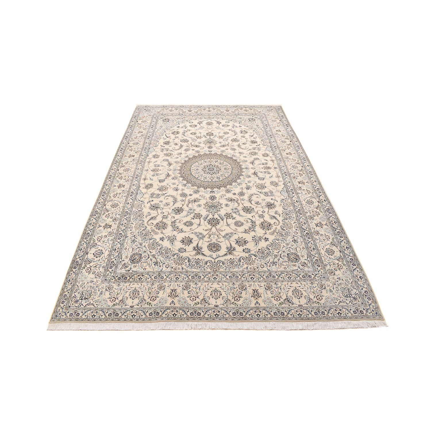 Perserteppich - Nain - Royal - 305 x 205 cm - hellgrau