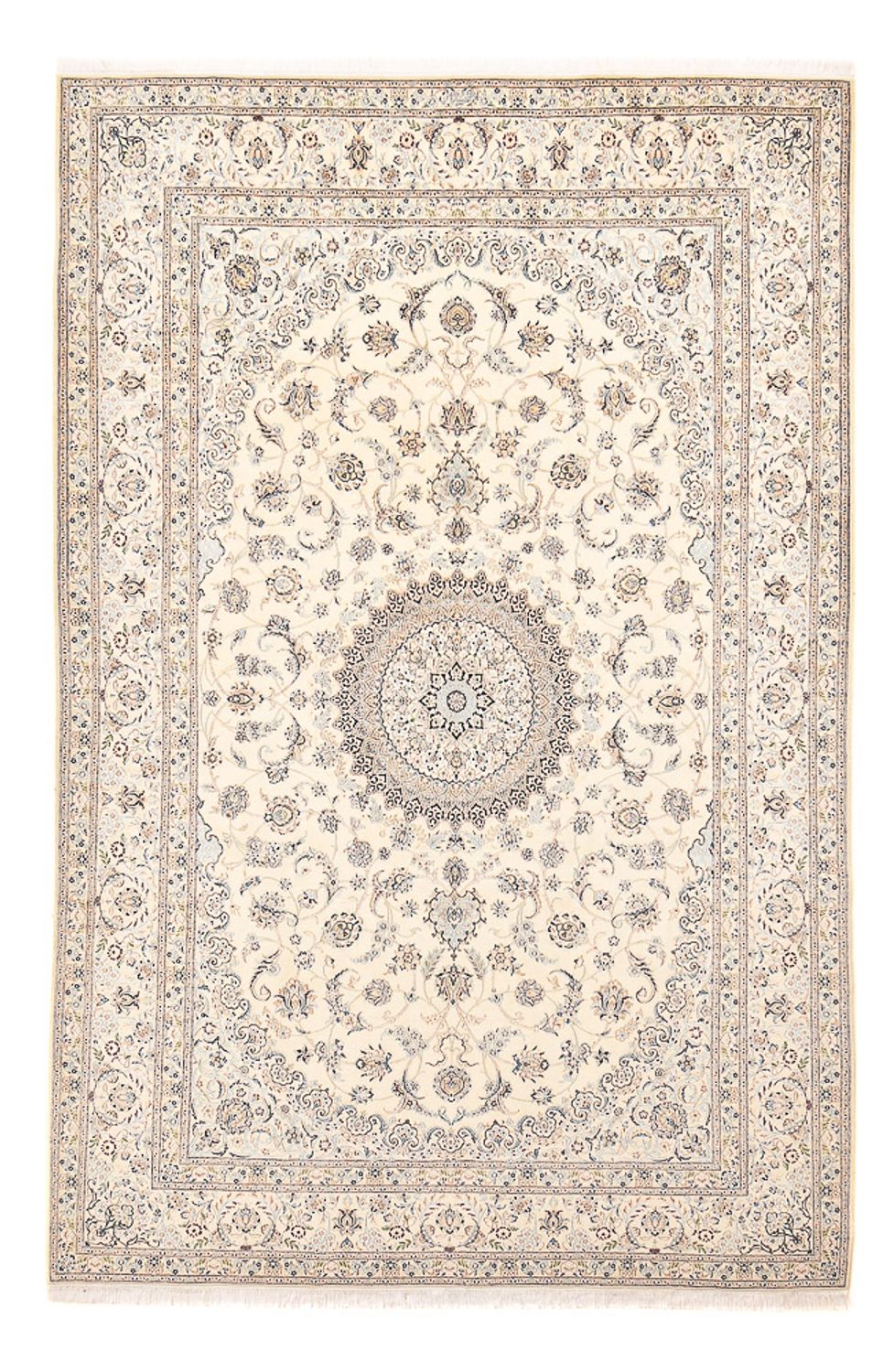 Perserteppich - Nain - Royal - 305 x 205 cm - hellgrau