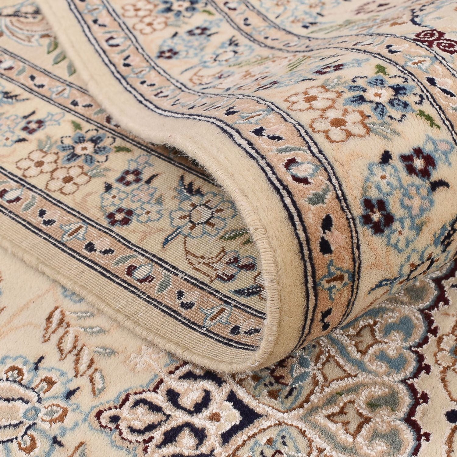 Perserteppich - Nain - Royal - 305 x 205 cm - hellgrau