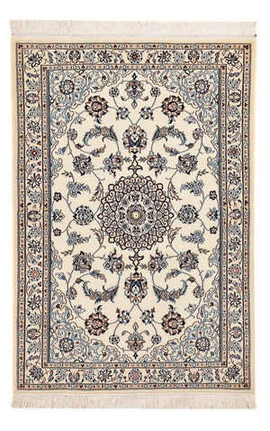 Perserteppich - Nain - Royal - 108 x 72 cm - hellgrau
