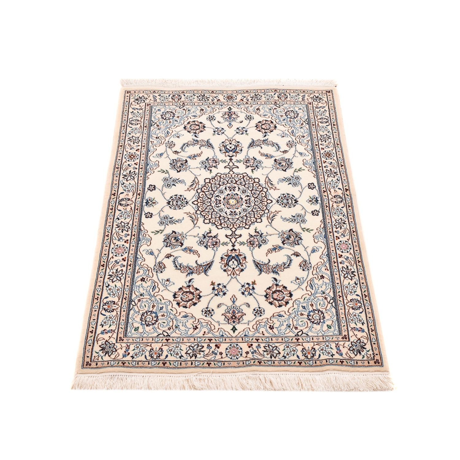 Perserteppich - Nain - Royal - 108 x 72 cm - hellgrau
