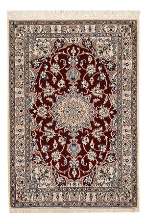 Perserteppich - Nain - Royal - 94 x 63 cm - dunkelrot