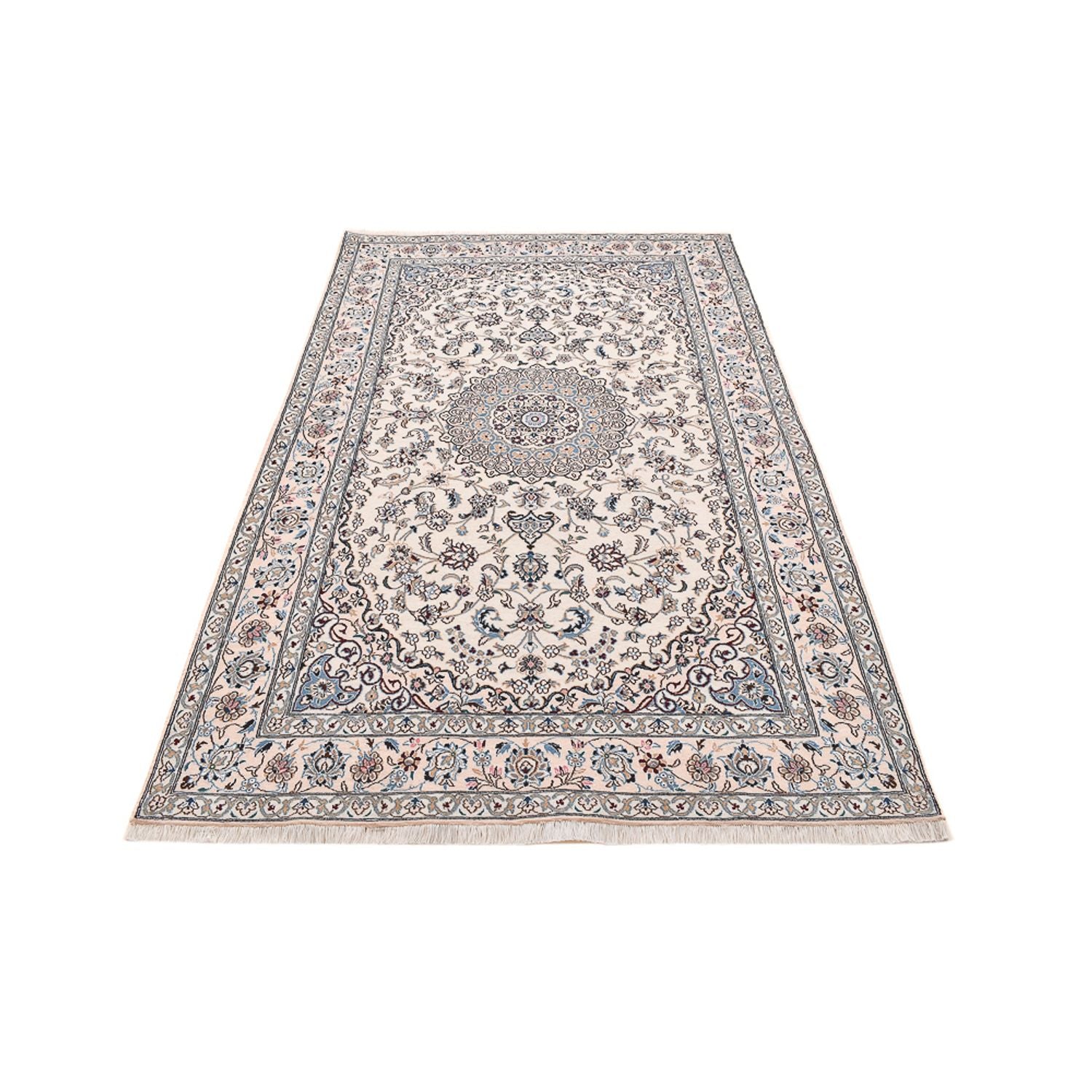 Perserteppich - Nain - Royal - 250 x 155 cm - hellgrau