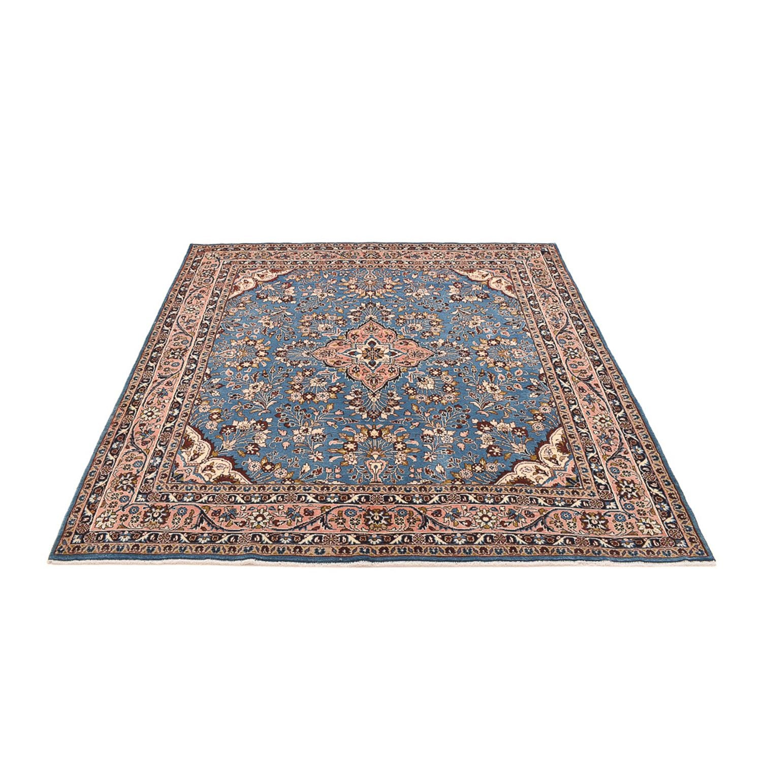 Perserteppich - Nomadic quadratisch  - 211 x 206 cm - blau